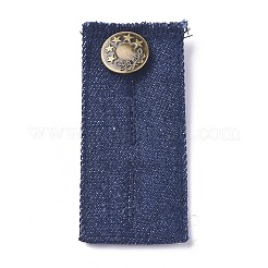 布調節可能なパンツウエストエクステンダー  伸縮性ウエストバンド延長ストラップ  服飾材料  ステンレスボタン付きジーンズ  ミックスカラー  82~83x35~36x3mm  4個/セット&nbsp;FIND-WH0053-02