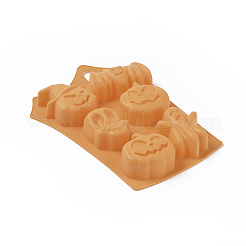 ハロウィンモチーフ  食品グレードのシリコンモールド  フォンダン型  DIYケーキデコレーション用  チョコレート  キャンディ  UVレジン＆エポキシ樹脂ジュエリー作り  混合図形  ランダム単色またはランダム混色  230x173x24mm  内径：44~68x44~78mm&nbsp;DIY-L019-063