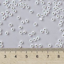 MIYUKIラウンドロカイユビーズ  日本製シードビーズ  （rr551)金箔裏地オパール  8/0  3mm  穴：1mm  約422~455PCS /ボトル  10 G /ボトル&nbsp;SEED-JP0009-RR0551