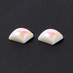 Absプラスチックネイルアートデコレーションアクセサリー  正方形  乳白色  4x4x2mm  約5000個/袋&nbsp;MRMJ-S017-003B