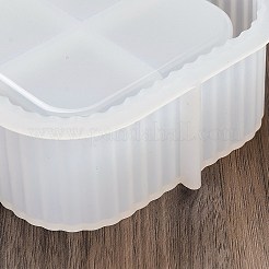 DIY 香炉収納シリコン型  レジン型  UVレジン用  エポキシ樹脂工芸品作り  正方形  10.4~10.7x10.4~10.7x3.6~4.15cm&nbsp;LS-DIY-G113-13A