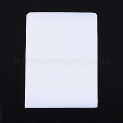 プラスチックビーズカウンタボード  ホワイト  8mm玉100個の計数用  9.5x13x0.6cm&nbsp;TOOL-G003