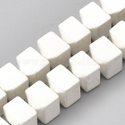 電気メッキ磁気無し合成ヘマタイトビーズ連売り  マットなスタイル  キューブ  ミックスカラー  6x6x6mm  穴：1mm  約68個/連  16.1インチ&nbsp;G-T114-13