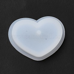 DIYペンダントシリコンモールド  樹脂型  UVレジン用  エポキシ樹脂ジュエリー作り  ハート  41x54x8.5mm  穴：4mm&nbsp;SIMO-H009-08G