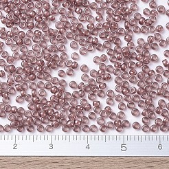 MIYUKIラウンドロカイユビーズ  日本製シードビーズ  11/0  （rr364)裏地付きベリー光沢  11/0  2x1.3mm  穴：0.8mm  約5500個/50g&nbsp;SEED-X0054-RR0364