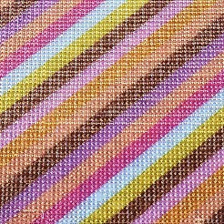 グリッターホットフィックスレジンラインストーン  パッチにアイロン  布袋や靴のトリミング用  縞模様  カラフル  40x24cm&nbsp;RB-T012-21K