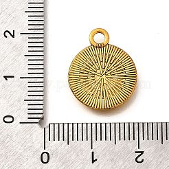 合金のチベット風チャーム  カドミウムフリー＆鉛フリー  鳥の模様  アンティーク黄金  18.5x15x1.5mm  穴：2mm&nbsp;PALLOY-D291-16AG