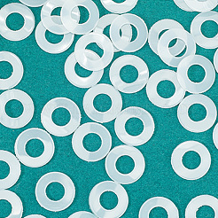 ナイロンワッシャー100個  断熱シム  ホワイト  12x1mm&nbsp;FIND-CN0002-17C