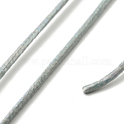レーザーPUレザーコード  DIYのジュエリーには  アクア  2mm  約98~100 M /バンドル&nbsp;AJEW-I070-A06
