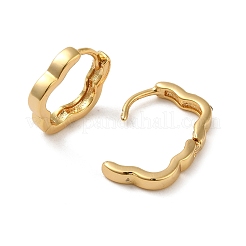 真鍮のピアス  18KGP本金メッキ  花  13x2.3mm&nbsp;EJEW-O003-02A-G
