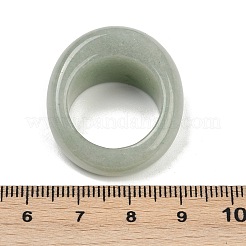 男女兼用の天然グリーンアベンチュリン指輪  15.5mm  内径：18mm&nbsp;RJEW-C128-01B