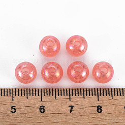 模造ゼリーアクリルビーズ  ABカラーメッキ  ラウンド  トマト  8mm  穴：1.8mm  約1745個/500g&nbsp;MACR-S373-66-E03