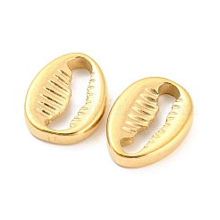 304ステンレスペンダント  貝殻の形のチャーム  18KGP本金メッキ  17.5x13.5x3mm  穴：15x3mm&nbsp;STAS-I202-27G