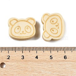 木製ビーズ  動物のテーマ  パンダ  15.5x20x6mm  穴：2mm&nbsp;WOOD-U006-01B