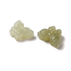 天然ネフライト翡翠/和田翡翠ビーズ  蝶  12x16x5mm  穴：1mm&nbsp;G-L592-01