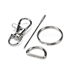 DIYパイナップルキーホルダーキット  puレザー入り  コットン  綿糸と鉄のパーツ  オレンジ  52x46x1.5mm  穴：1mm&nbsp;DIY-A009-04