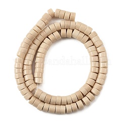 天然石フォッシルビーズ連売り  ディスク  ヒシビーズ  6~6.5x3~3.5mm  穴：0.8~1.2mm  約115~117個/連  14.96~15.16''（38~38.5センチメートル）&nbsp;G-M420-A10-01