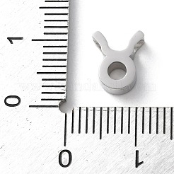 星座 304 ステンレススチール チャーム  牡牛座  9x7.5x3mm  穴：2mm&nbsp;STAS-U038-01P-02