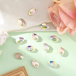 プレシオサ® マキシマ クリスタル ファンシーストーン  チェコクリスタル  435 12 601 楕円  デュラフォイル  00030 200 クリスタル アブ  18x13mm&nbsp;Y-PRC-FF18-00030-200