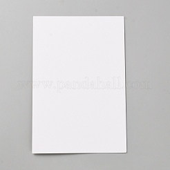 白紙  長方形  ホワイト  150x100x0.5mm  200個/セット&nbsp;FIND-WH0152-787