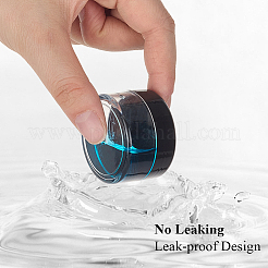 4色のプラスチック製クリームジャー4個  化粧品容器  フラットラウンド  ミックスカラー  4.2x2.8cm  1pc /カラー&nbsp;MRMJ-GF0001-76