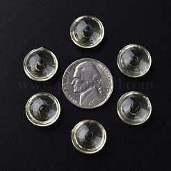 透明なアクリルビーズ  フラットラウンド  ミックスカラー  14x7mm  穴：2mm  約615個/500g&nbsp;MACR-S373-110-B