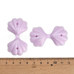 シリコンビーズ  焦点ビーズ  ライラック  シェル形状  55x29x6mm  穴：2mm&nbsp;SL-CBA4796-01E-03