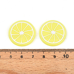 塩ビ樹脂カボション  レモン  きいろ  25x2mm&nbsp;PVC-T004-29C