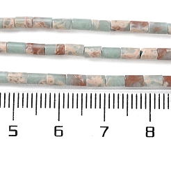 合成寿山石ビーズ連売り  コラム  4x2~2.5mm  穴：0.6mm  約78~89個/連  14.57''（37センチメートル）&nbsp;G-B124-A02-01