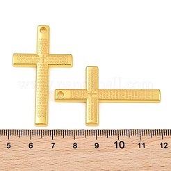 合金ペンダント  クロスワードチャーム  ゴールドカラー  49.5x28.5x3mm  穴：2.5mm&nbsp;AL-CBA2376-15G
