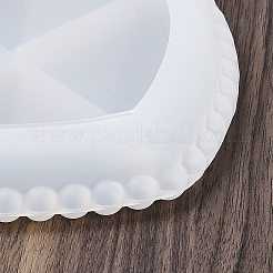 Diyのシリコーンキャンドル型  レジン型  UVレジン用  エポキシ樹脂工芸品作り  ハート  ホワイト  153x181x23mm&nbsp;DIY-A054-11A