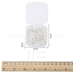 鉄平頭ピン  銀  24x0.7mm  21ゲージ  ヘッド：2mm  約450個/箱&nbsp;IFIN-YW0001-11S