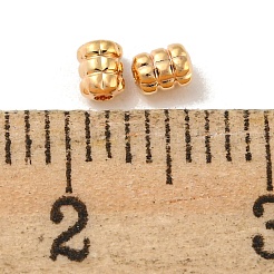 真鍮ビーズ  カドミウムフリー＆ニッケルフリー＆鉛フリー  コラム  18KGP本金メッキ  3mm  穴：0.8mm&nbsp;KK-R152-08G