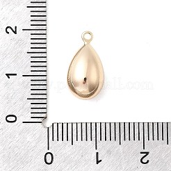 真鍮チャーム  ティアドロップチャーム  18KGP本金メッキ  14.5x8mm  穴：1.2mm&nbsp;KK-A277-24G