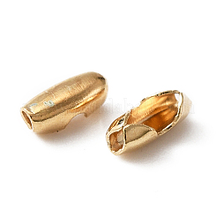 アイアン製ボールチェーンコネクター  ライトゴールド  6x2.5mm  穴：1.8mm&nbsp;FIND-WH0145-67A-LG