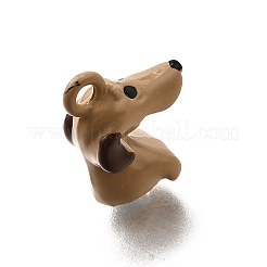 合金エナメルチャーム  動物のチャーム  犬  15x6.5x11.5mm  穴：1.8mm&nbsp;ENAM-D303-05E