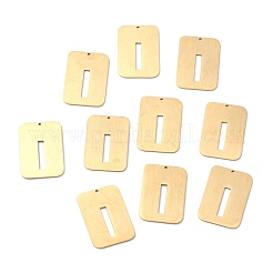 イオンプレーティング（IP）304ステンレスペンダント  アルファベットの長方形  中空  文字.i  32x22x1mm  穴：1.5mm&nbsp;STAS-K216-49I-G