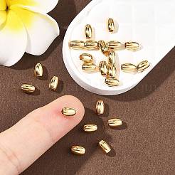 シェグレイスの真鍮ビーズ  バレル  カドミウムフリー＆ニッケルフリー＆鉛フリー  18KGP本金メッキ  6x4mm  穴：2mm&nbsp;XGRPCH477-191G