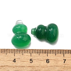 ナチュラルグリーンオニキス瑪瑙キャビネット  染めて加熱したもの  ひょうたん形  17x12x6mm&nbsp;G-Q018-01E
