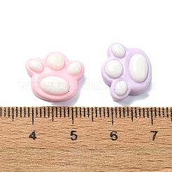 マカロンカラー不透明樹脂デコデンカボション  ミックスカラー  足跡  13x5x6mm&nbsp;CRES-Q221-01I