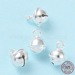 925スターリングシルバーペンダント  鐘のチャーム  銀  9.1x6.7mm  穴：1.6mm&nbsp;STER-E067-01S