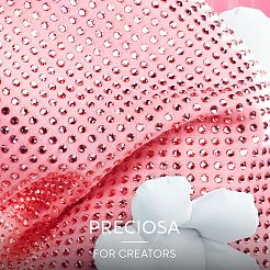 プレシオサ® マキシマ クリスタル ホットフィックスなし フラットバック ストーン  チェコクリスタル  デュラフォイル  ラウンド(438 11 615 シャトンローズ)  90350 パパラチャ  ss10（2.7~2.9mm）&nbsp;Y-PRC-NSS10-90350