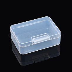 プラスチックビーズ収納ケース  長方形  透明  9.5x7x3cm&nbsp;CON-Q035-02A