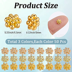 150色亜鉛合金カボション3個  花  ミックスカラー  5.5x3mm  50個/カラー&nbsp;KK-SC0007-71A