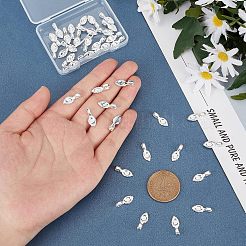 真鍮製ピンチベイル40個  ペンダント作り用の接着剤付きフラットパッドベイル  銀  16x6.5x1.5mm  穴：3x2mm&nbsp;KK-FH0003-67