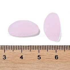 ガラスカボション  多面カット  オーバル  パールピンク  10x18x4.5mm&nbsp;GLAA-B015-17B