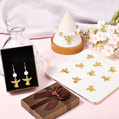 40個の合金ペンダント  エンジェルチャーム  ゴールドカラー  20x20mm&nbsp;FIND-SC0016-63
