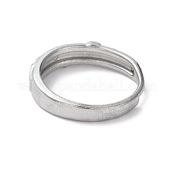 変色しない音符304ステンレススチール製調節可能なリング  ステンレス鋼色  内径：18mm&nbsp;RJEW-D006-26P
