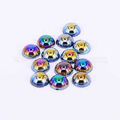 ABSプラスチックパール調ビーズ  半円  カラフル  1：8x3.5mm  約100個/袋&nbsp;KY-CJC0003-01B