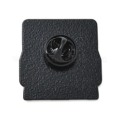 インスタントカメラのエナメルピン  バックパック用合金ラペルピンバック  アンティークホワイト  27.5x28mm&nbsp;LS-JEWB-D308-02A-EB
